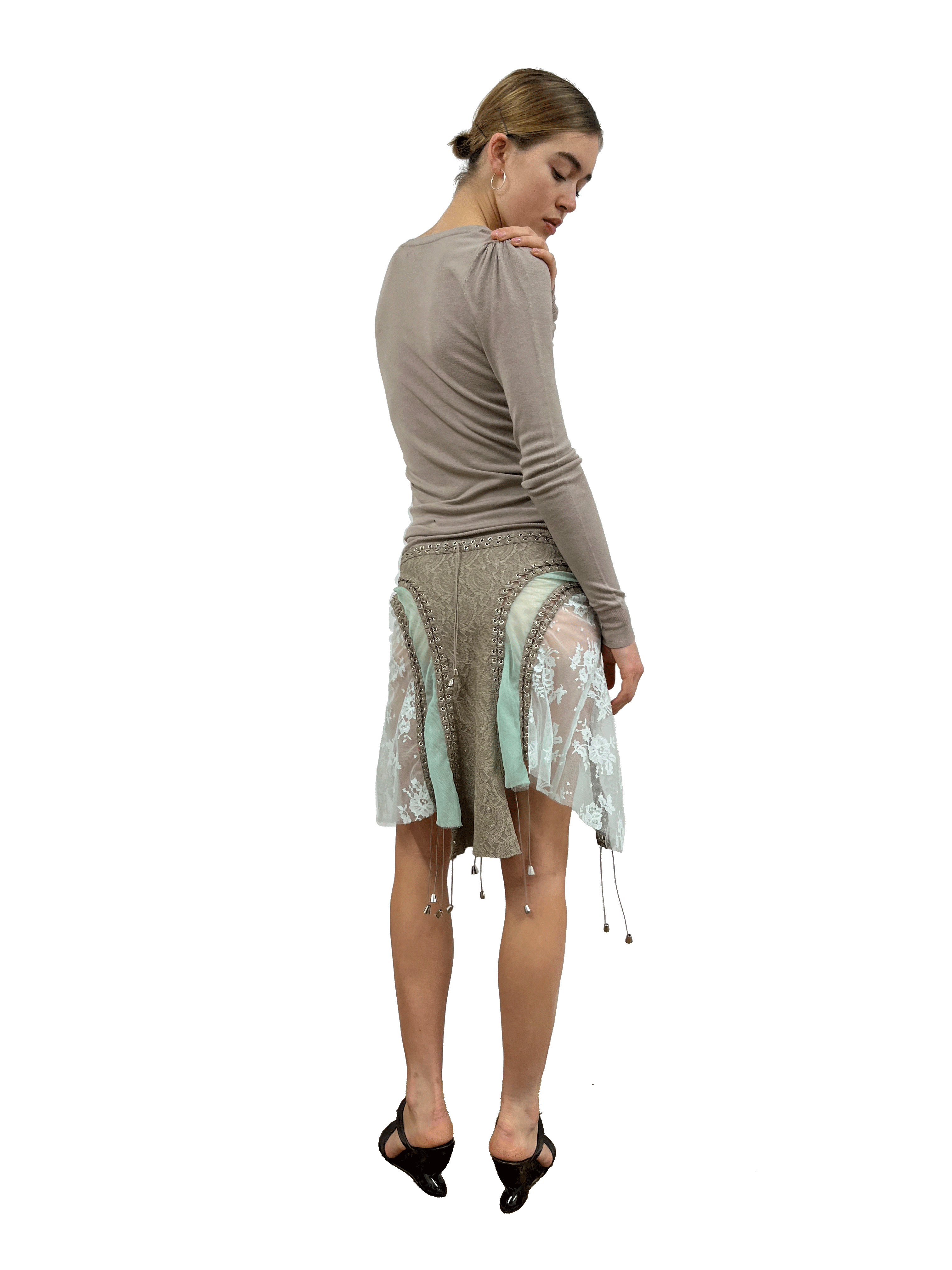 cardigonna beige and mint