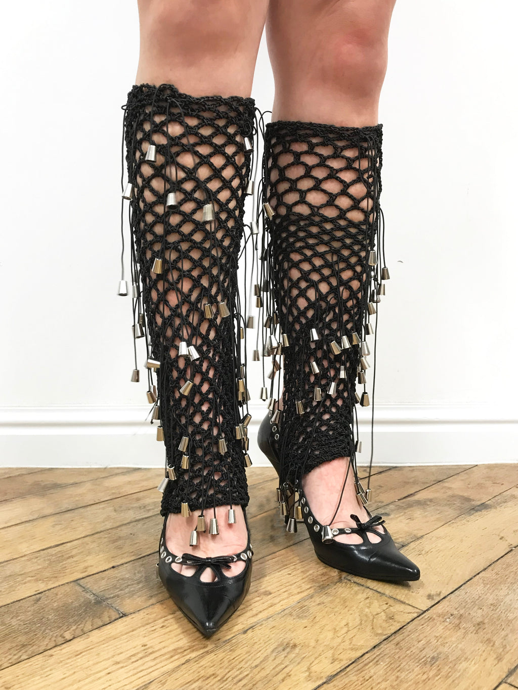 crochet elastic stirrups black