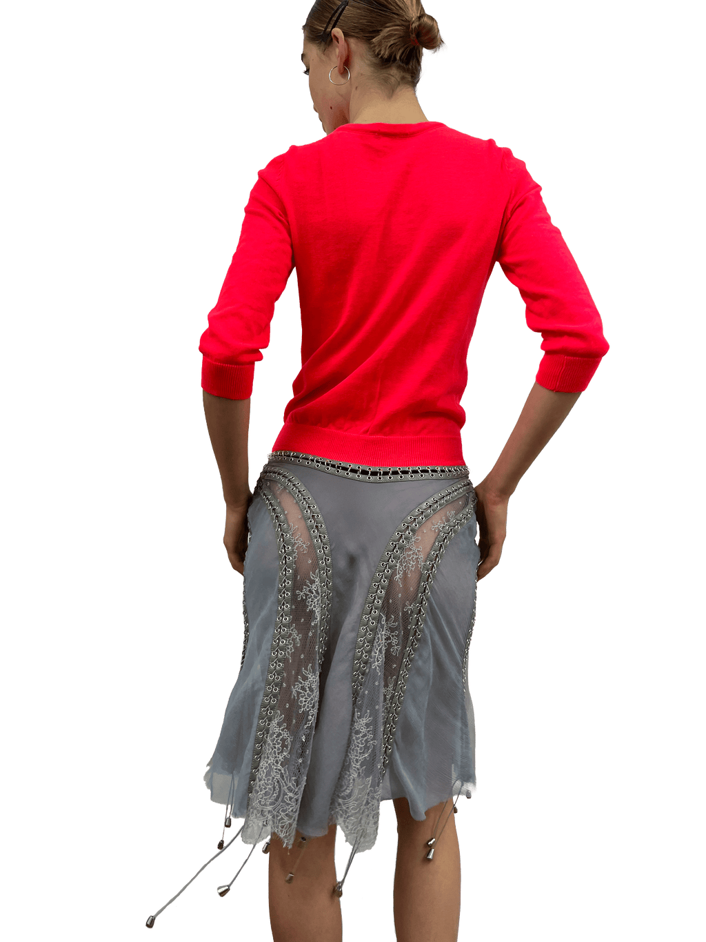 cardigonna hot pink and grey