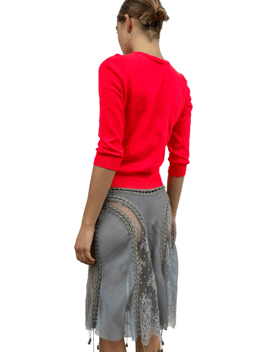 cardigonna hot pink and grey