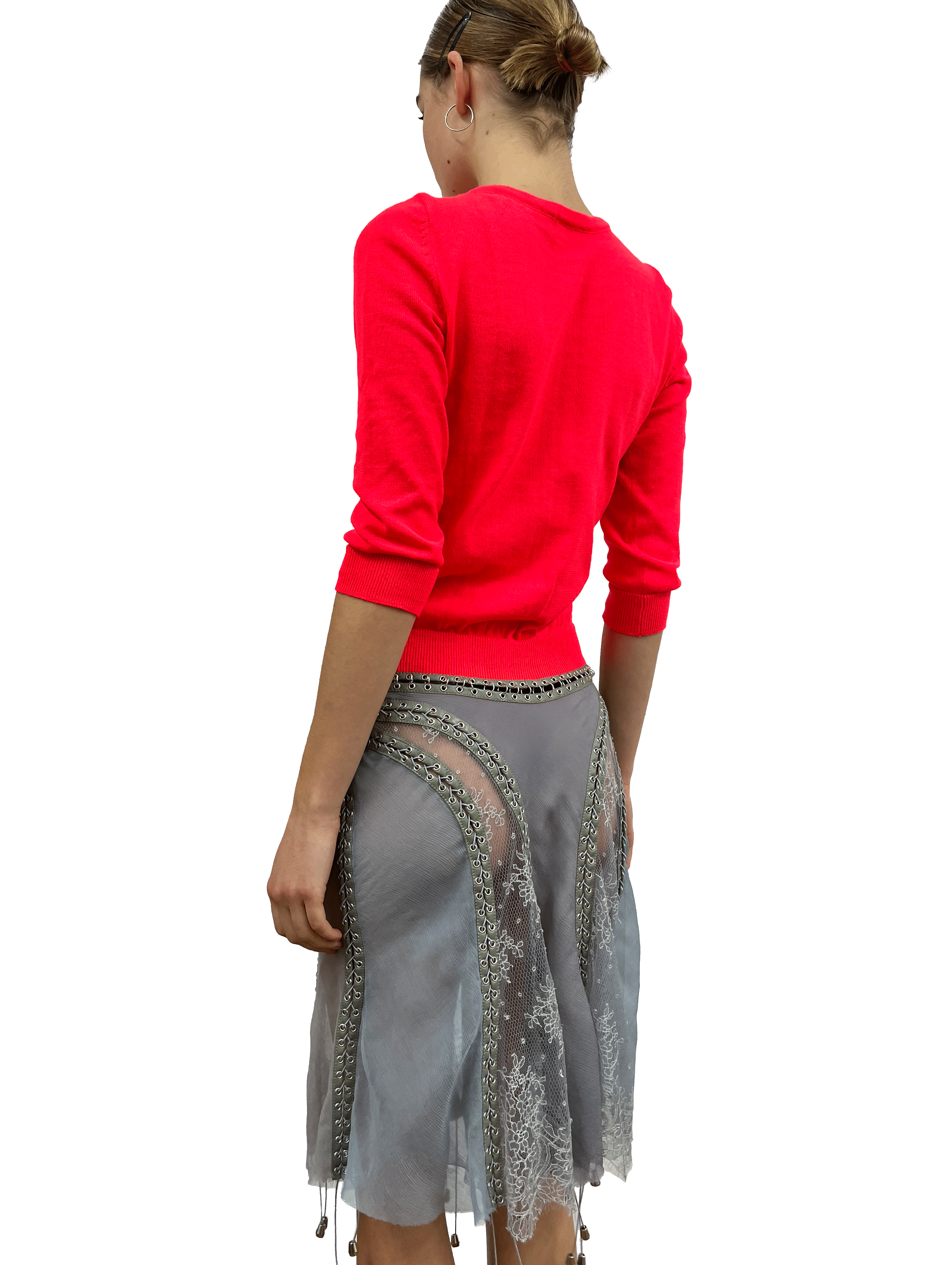 cardigonna hot pink and grey