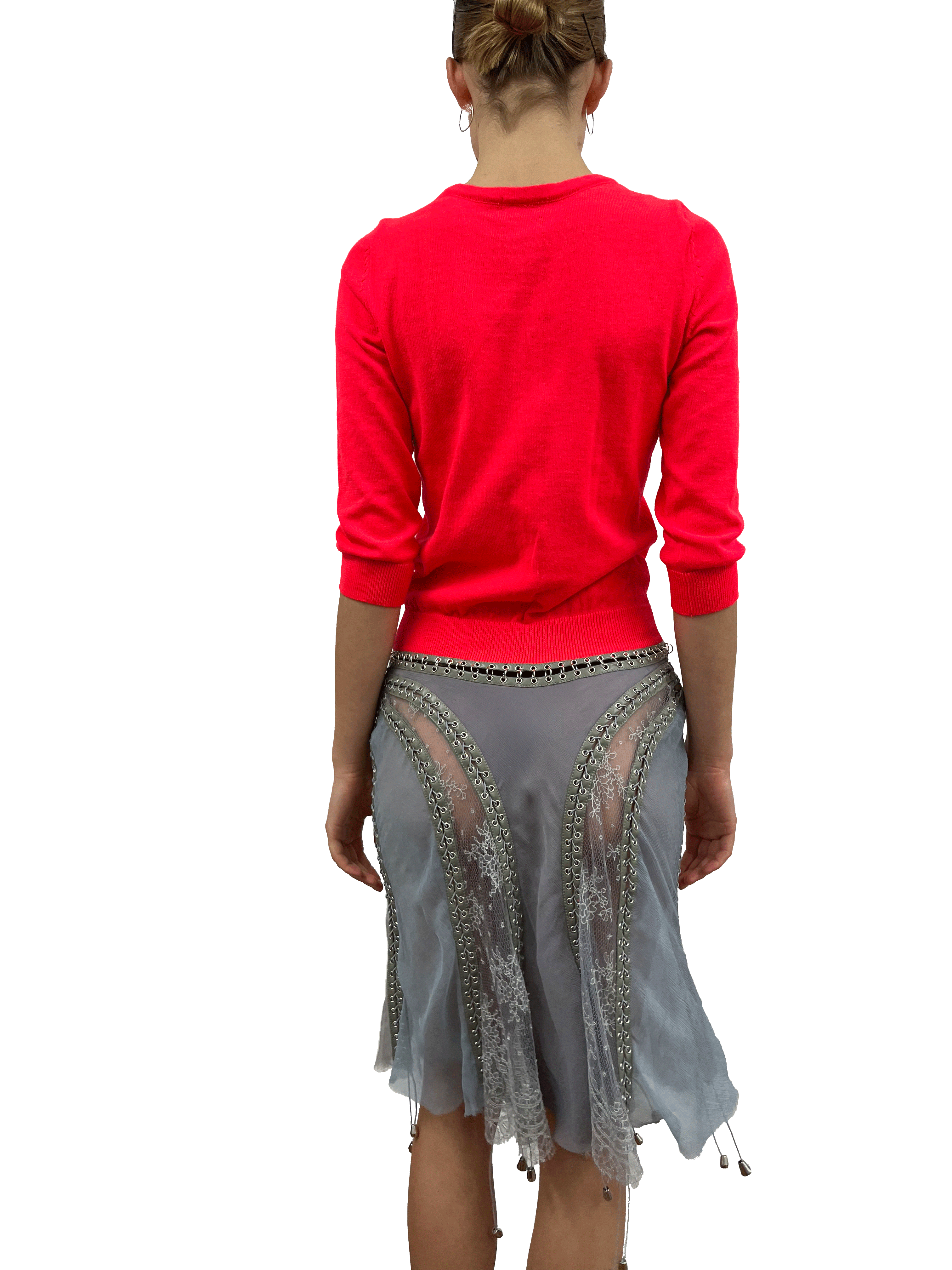 cardigonna hot pink and grey