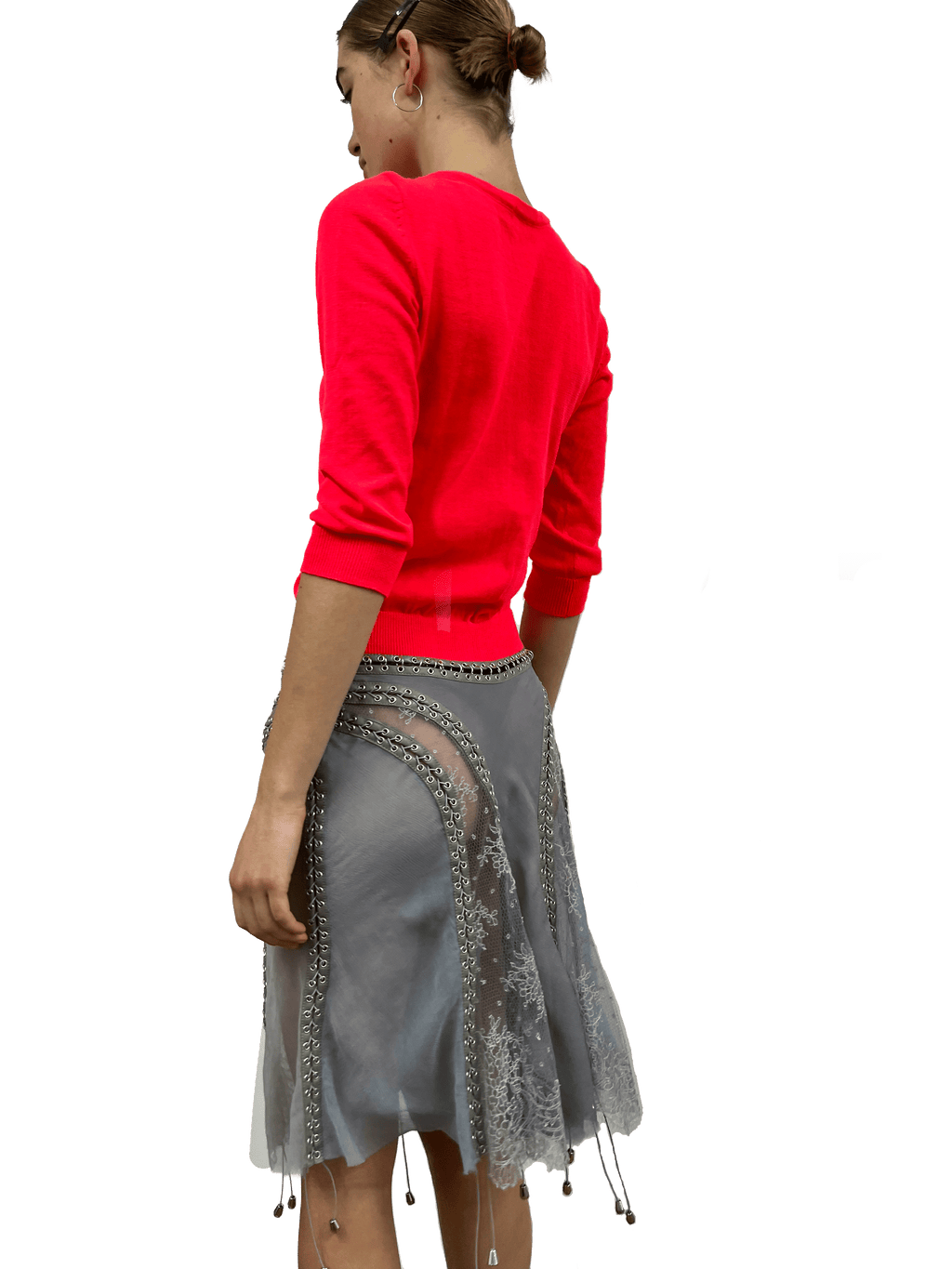 cardigonna hot pink and grey