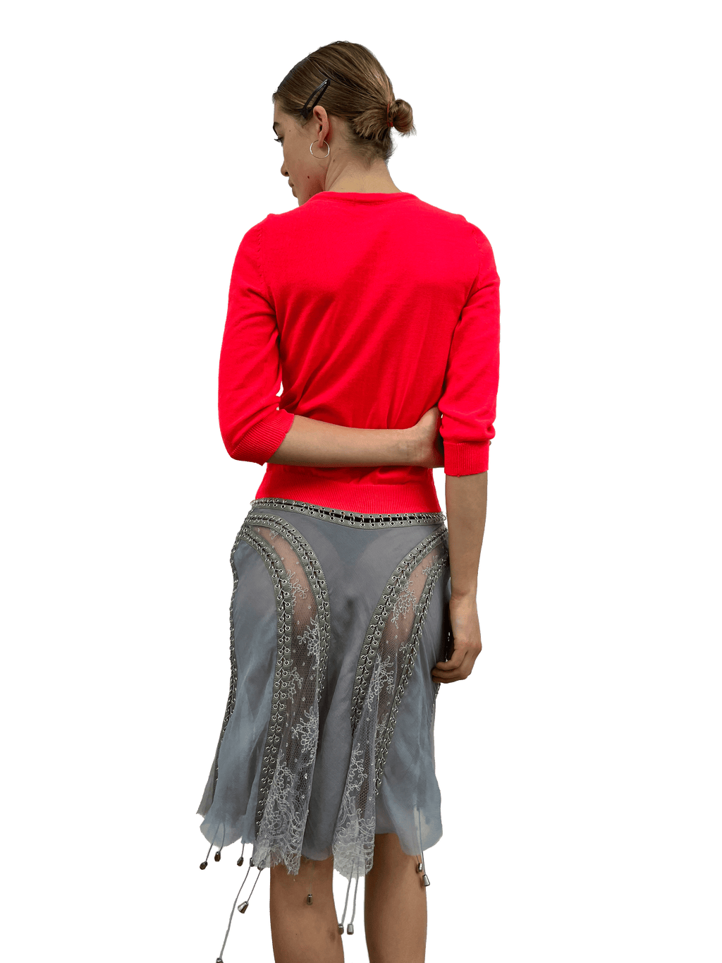 cardigonna hot pink and grey