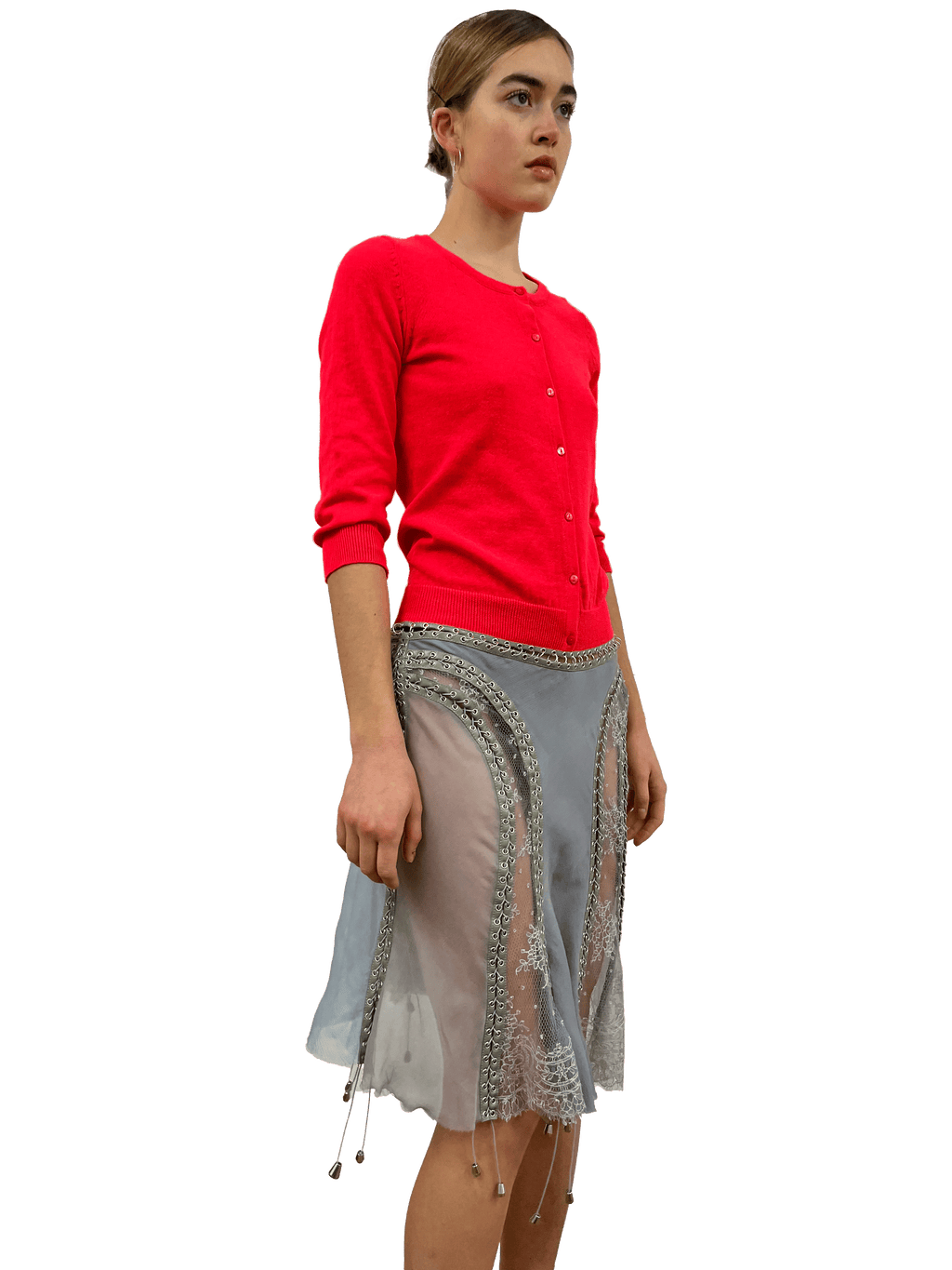 cardigonna hot pink and grey