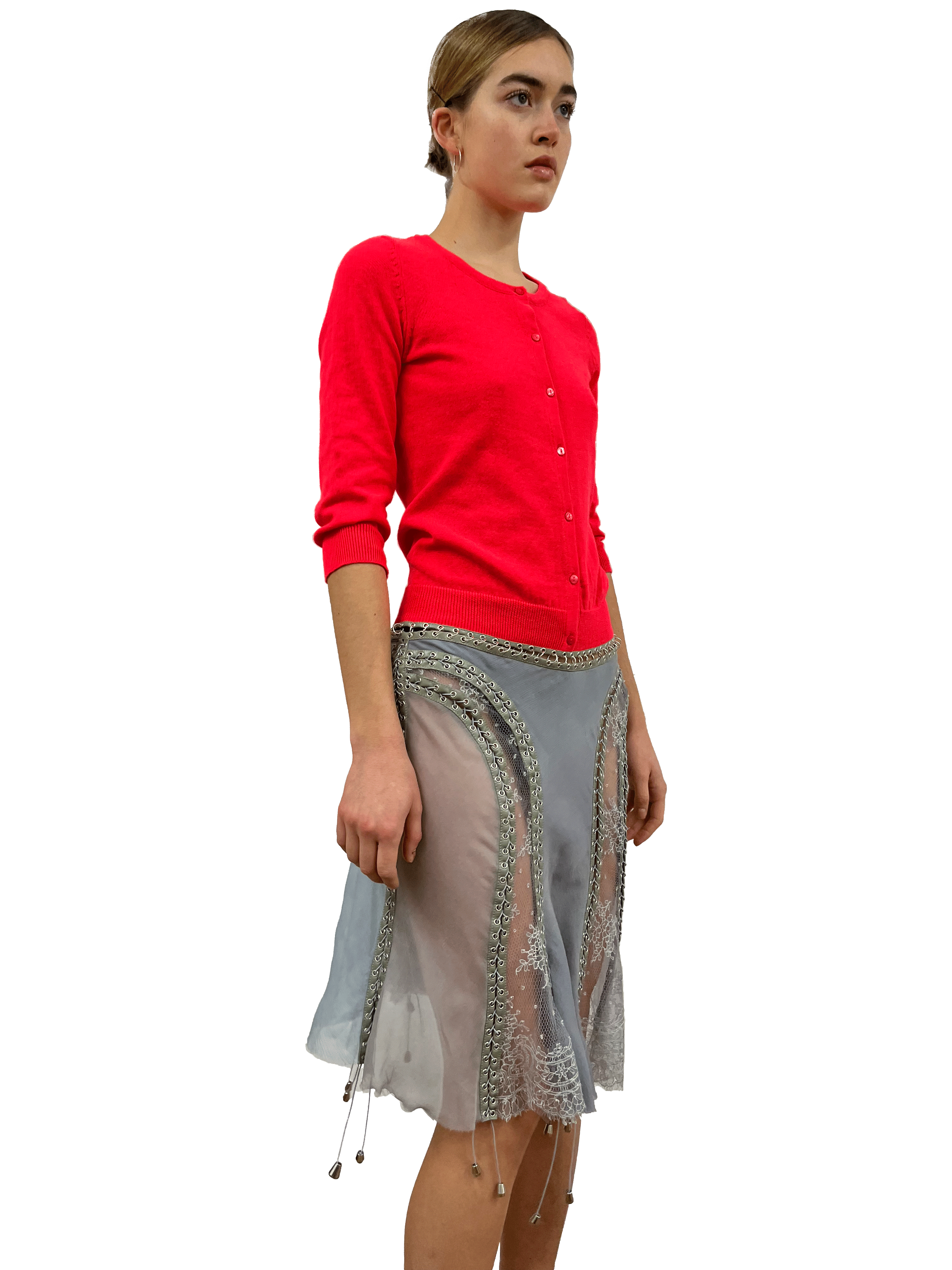 cardigonna hot pink and grey