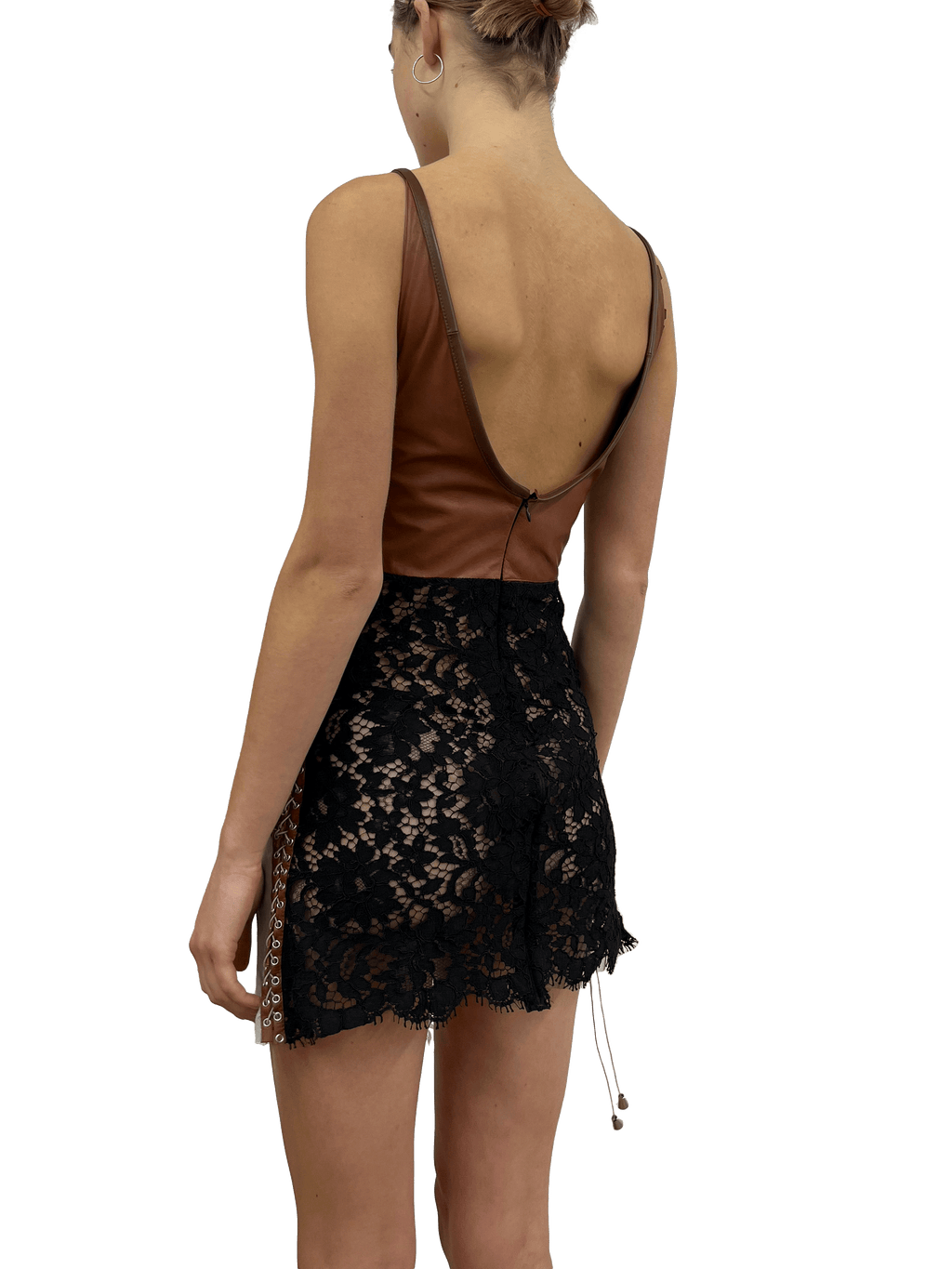 paseillo coctel dress mint and chestnut