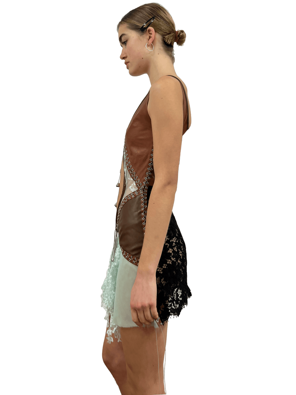 paseillo coctel dress mint and chestnut