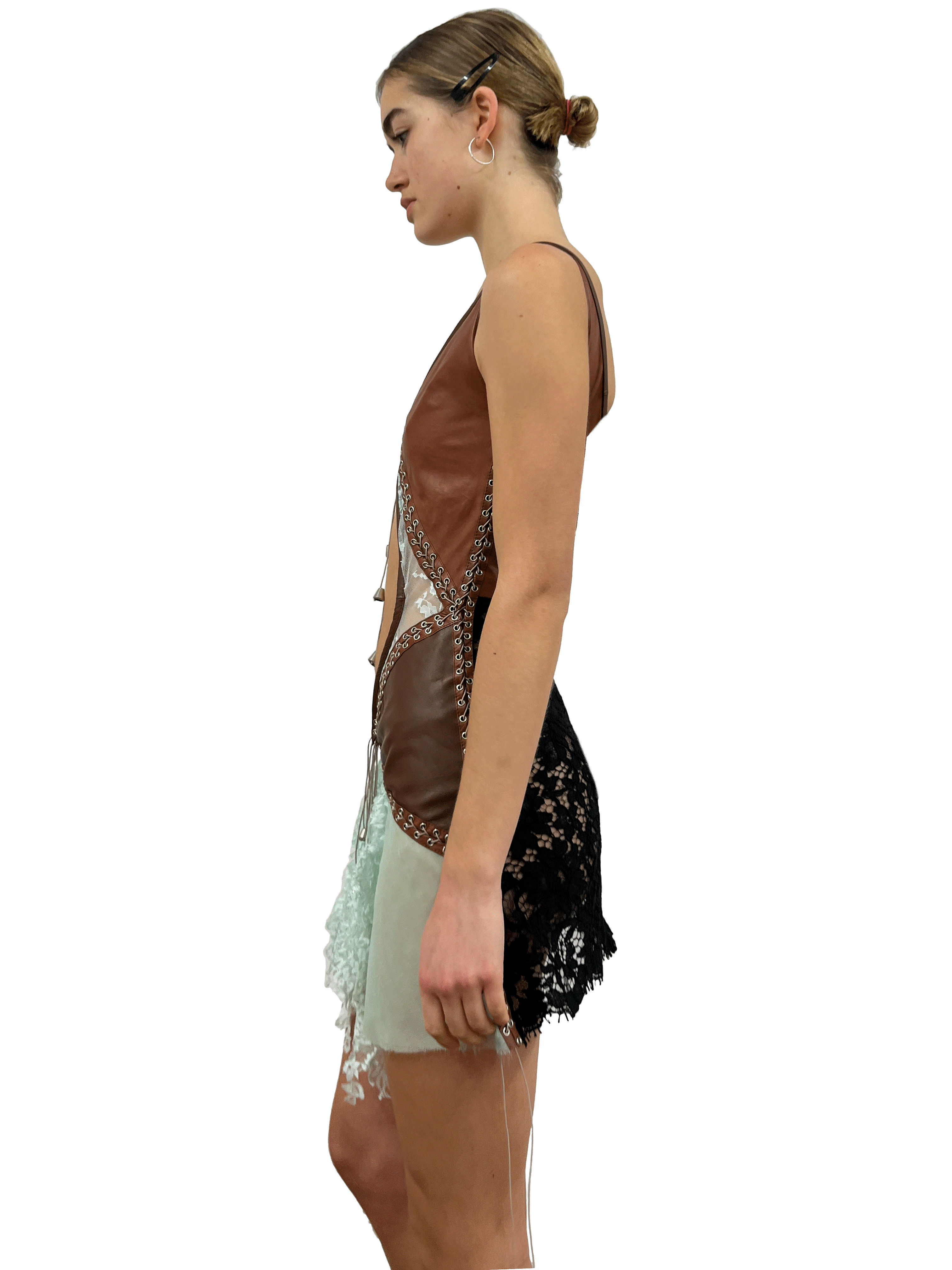 paseillo coctel dress mint and chestnut